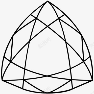 宝石岩石几何学图标图标