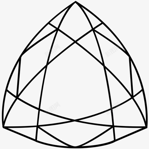 宝石岩石几何学图标svg_新图网 https://ixintu.com 几何学 刻面 宝石 岩石 形状 钻石
