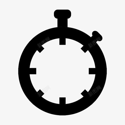 计时器秒表运动图标svg_新图网 https://ixintu.com 分钟 周期 小时 循环 快速 比赛 测量 秒 秒表 计时器 运动