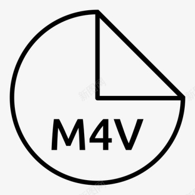 m4v文件视频流图标图标