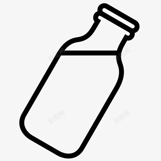 奶瓶保质期冷藏图标svg_新图网 https://ixintu.com 保质期 冷藏 复古 奶瓶 新鲜的图标 玻璃 能量 重要资源 钙