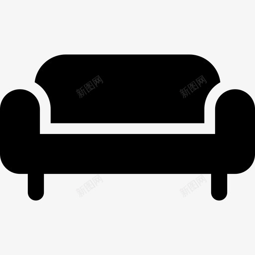 沙发家具客厅图标svg_新图网 https://ixintu.com 休息室 客厅 家具 座位 椅子 沙发