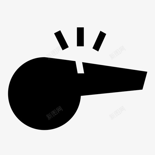 哨声警报吹图标svg_新图网 https://ixintu.com 体育 吹 吹哨子 哨声 噪音 裁判 警报 通知