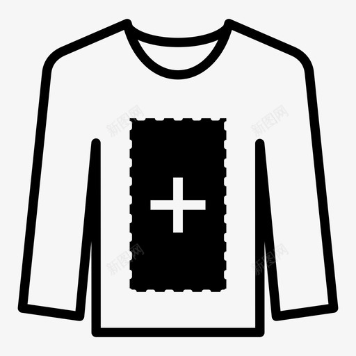 衬衫个性化加图标svg_新图网 https://ixintu.com t恤 上传设计 个性化 加 加号 印刷 服装 衬衫 长袖t恤