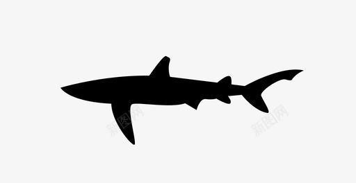 鲨鱼动物海洋图标svg_新图网 https://ixintu.com 动物 捕食者 海 海洋 海洋动物 海洋生物 蓝鲨 鲨鱼