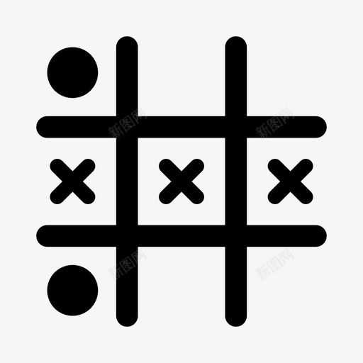 tictactoe圆圈交叉图标svg_新图网 https://ixintu.com tictactoe 交叉 圆圈 格子 游戏 胜利