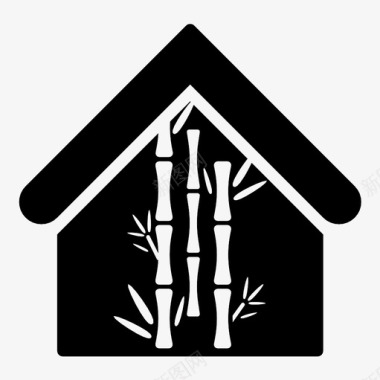 竹屋树片图标图标