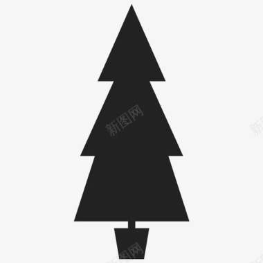 圣诞树装饰灯图标图标