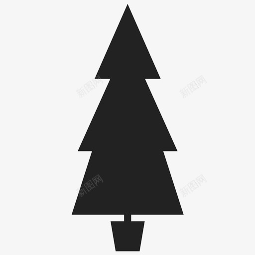 圣诞树装饰灯图标svg_新图网 https://ixintu.com 圣诞 圣诞树 松 灯 装饰 针 香味