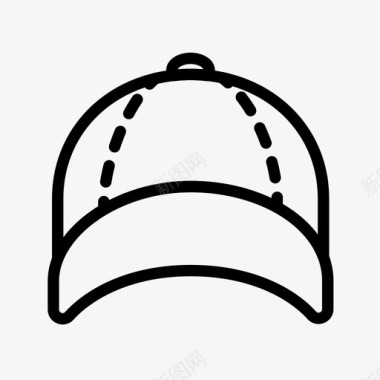 棒球帽款式按扣图标图标
