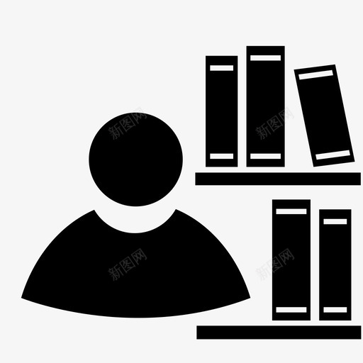 图书管理员超级图书馆图标svg_新图网 https://ixintu.com 专家 书籍 图书管理员 图书馆 档案 管理员用户 经验 超级