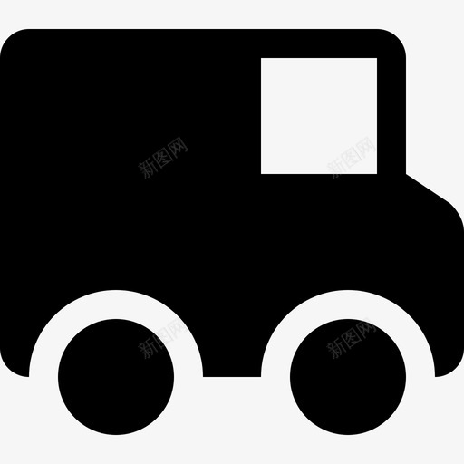 卡车货车旅行图标svg_新图网 https://ixintu.com 交通 冰淇淋车 卡车 城市 旅行 汽车 货车 车辆 车辆和道路符号 运输 食品车