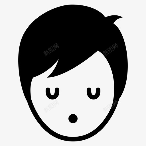 疲倦困倦情绪图标svg_新图网 https://ixintu.com  累瘫 化身 可爱的情绪 困倦 情绪 无语 男孩 疲倦 疲劳 疲惫 脸 行动