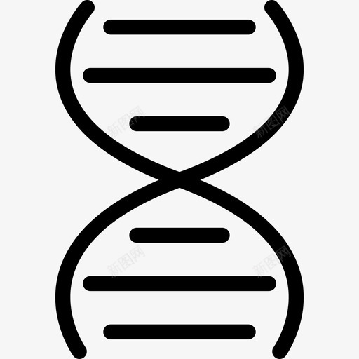 dna螺旋分子图标svg_新图网 https://ixintu.com dna 分子 螺旋