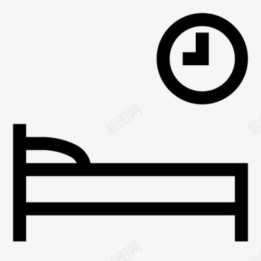 起床时间睡觉图标图标
