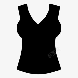女式t恤背心女式内衣图标高清图片