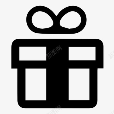 礼品购物礼物图标图标