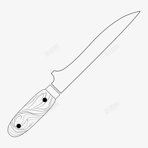 刮骨刀厨房餐具图标svg_新图网 https://ixintu.com 刀片 刮骨刀 厨师 厨房 基本厨师刀套装 烹饪 锋利 餐具