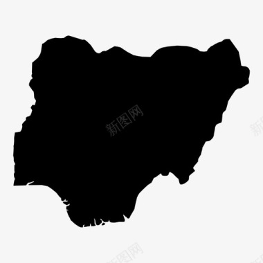 尼日利亚非洲贫瘠图标图标