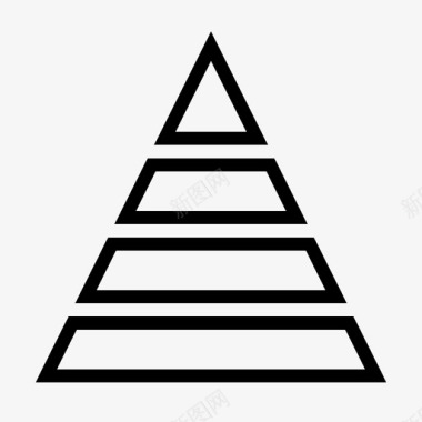 金字塔图表食物金字塔图标图标