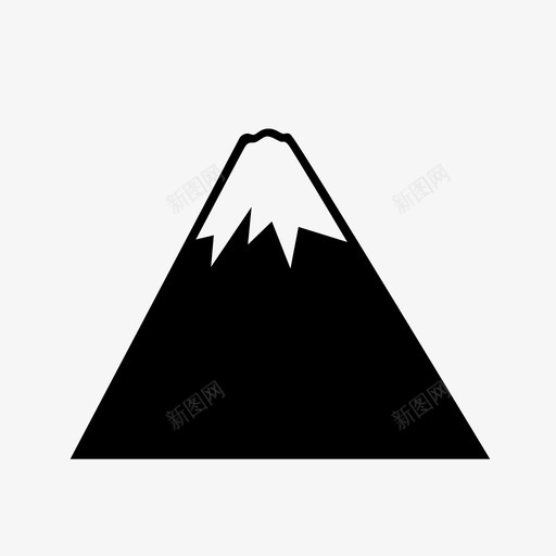 山雪山脉图标svg_新图网 https://ixintu.com 喜马拉雅山 山 山地 山峰 山脉 户外 探索 蒙大拿 雪