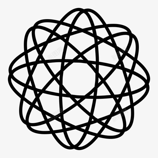 螺旋图图案网络图标svg_新图网 https://ixintu.com 互连 图案 复杂性 网络 螺旋图 链接