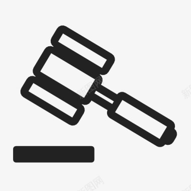 木槌裁决最高法院图标图标
