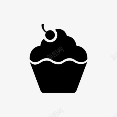 蛋糕甜点糖图标图标