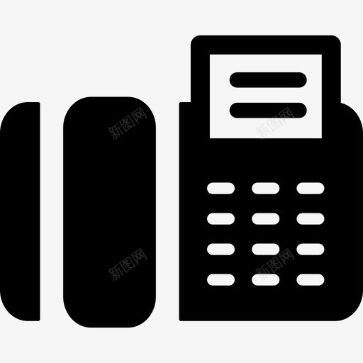 传真机通讯固定电话图标svg_新图网 https://ixintu.com 传真机 固定电话 电话 通讯
