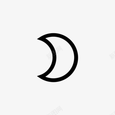 月亮夜晚轨道图标图标
