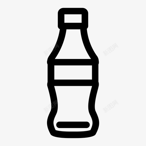 汽水瓶可口可乐可乐图标svg_新图网 https://ixintu.com 可乐 可口可乐 可回收物 塑料瓶 汽水瓶 玻璃瓶