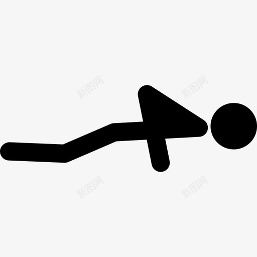 从地上做俯卧撑人体操图标svg_新图网 https://ixintu.com 人 从地上做俯卧撑 体操 手撑在地上