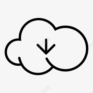 云网络存储保存图标图标