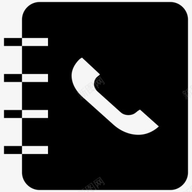 电话簿电话号码电话地址簿图标图标