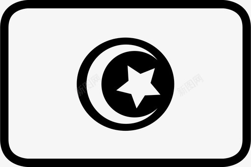 突尼斯国旗世界节图标图标