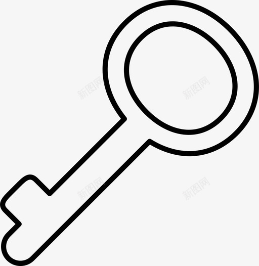 钥匙锁神秘图标svg_新图网 https://ixintu.com 公开 共享 图标线与一个中等边缘圆角 开放 神秘 秘密 解锁 钥匙 锁 隐私