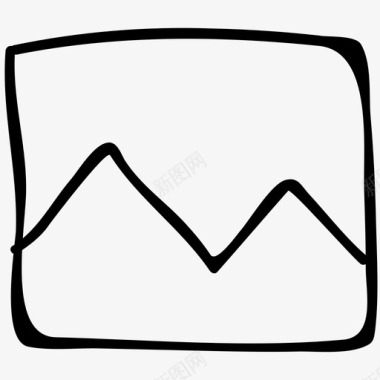 山自然户外图标图标