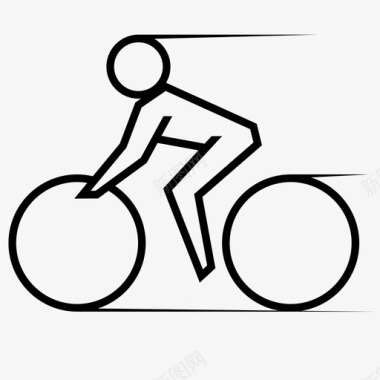 自行车手自行车男人图标图标
