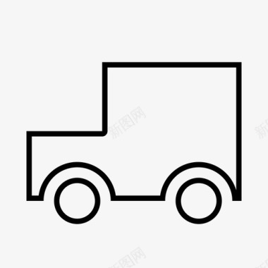 卡车运输机动图标图标