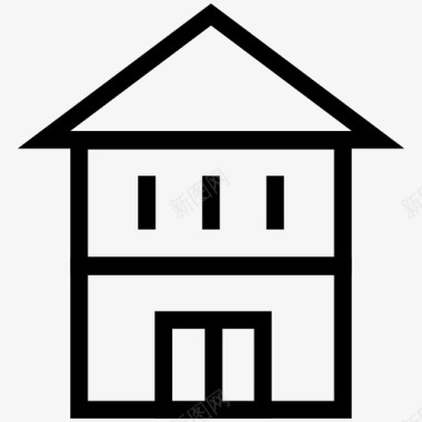 房子两层房子两层图标图标
