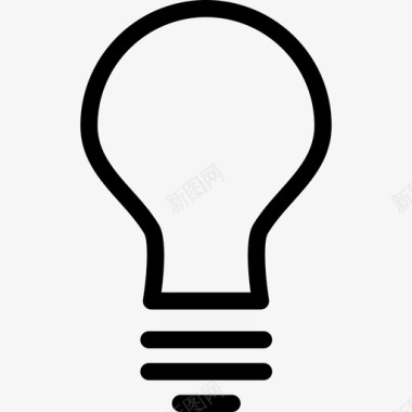 灯泡电灯泡能源图标图标