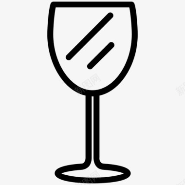 酒杯品酒酒廊图标图标
