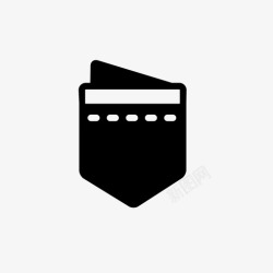 方形口袋口袋方形线西装图标高清图片