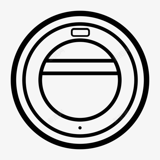 咖啡塑料盖咖啡套装图标svg_新图网 https://ixintu.com 咖啡塑料盖 咖啡套装