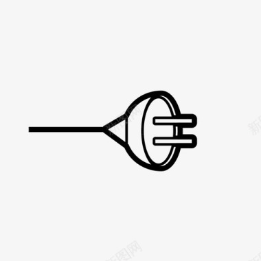 插头电线电源图标图标