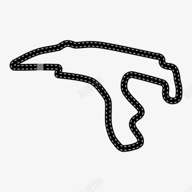 比利时大奖赛赛车赛道图标图标
