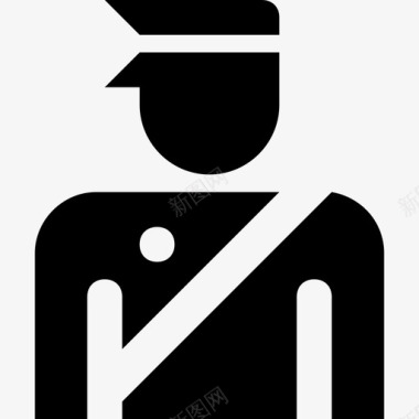 警卫警察人图标图标