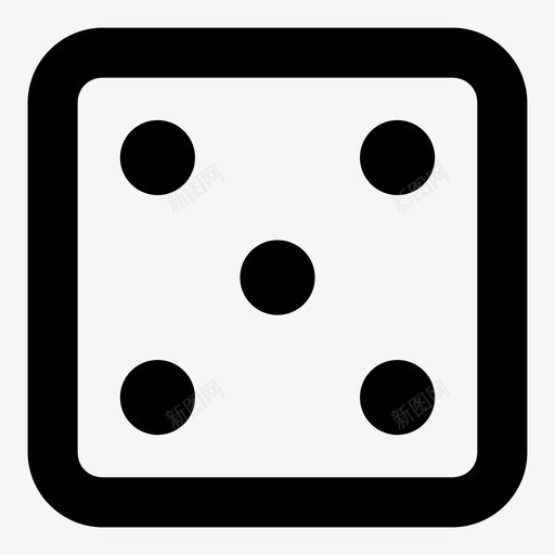 棋盘游戏骰子5骰子图标svg_新图网 https://ixintu.com 5骰子 幸运 微型目录图标 掷骰子 棋盘游戏 游戏 赌场 骰子 骰子5 骰子游戏