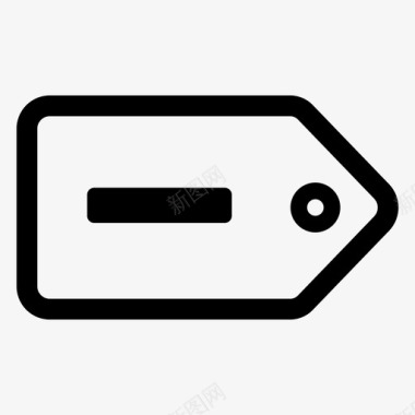 标签贴纸负片图标图标