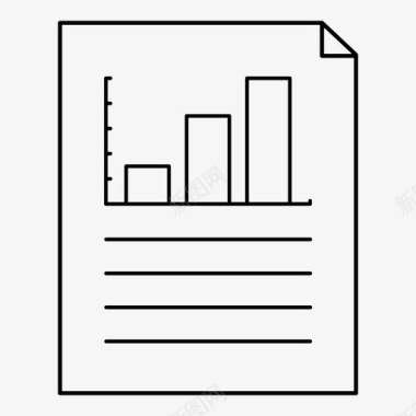 条形图统计信息报表图标图标